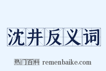 沈井反义词是什么意思的图片